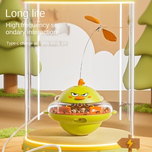 Jouet pour chat : Distributeur de nourriture anti-stress pour chaton, balle interactive éducative pour friandises cachées, multi-usages - Product Image 2