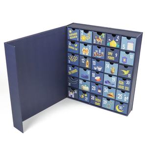 Caja de Calendario de Adviento Vacía Crown Win para Chocolate, Cosméticos, Embalaje de Regalos, Caja de Cartón con 24 Cajones, Cajas de Papel - Product Image 2