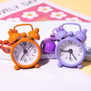 Mini réveil porte-clés, montres à quartz, beaux cadeaux, pendentif clé, montre à anneau mignonne, montre réveil fonctionnelle, montre porte-clés - Product Image 3