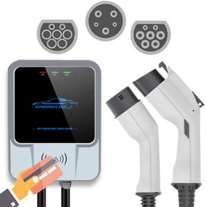 DIBOEV 2022 32A 22KW EV stazione di ricarica 11KW 7KW AC Wallbox tipo 2 GBT caricabatterie per auto elettrica per <span class=keywords><strong>Fiat</strong></span> 500 JAGUAR E F I-PACE - Product Image 1