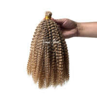 Vendeur en gros de cheveux VMAE 613 27 30 33 cheveux tressés humains en vrac pas de trame vierge européenne blonde bouclée Afro crépus en vrac cheveux humains