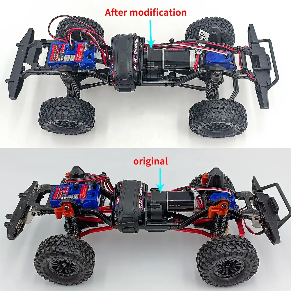 Metal komple şanzıman şanzıman trx1/18 Bronco K10 RC paletli araba modeli yükseltme parçaları için monte