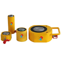 Cilindro Hidráulico Ultrafino Serie TYDRSM/RCS >50T de Acción Simple, Ajustable, de Acero, con Bomba Manual/Eléctrica, Certificación CE