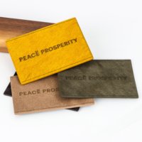 Étiquettes de marque artisanales sur mesure en cuir denim micro-gaufré Heritage Premium pour jeans, vestes et accessoires de luxe