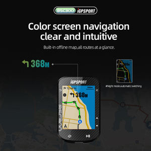 Computadora para Bicicleta Inalámbrica Digital con GPS BSC300, Pantalla a Color, Navegación con Mapa Fuera de Línea, Resistente al Agua IPX7, Batería de 20 h, para Bicicleta de Carretera, MTB, Bicicleta Eléctrica - Product Image 4