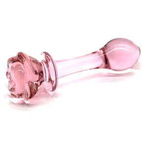Giocattoli Anali Stile Rosa in 3 Tipi, Plug Anale in Vetro Borosilicato Resistente e Trasparente, Giocattoli Sexy per Uomini e Donne - Product Image 5