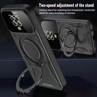 Housse de téléphone armure pour Redmi Note 9 Pro étui de téléphone magnétique avec grand étui de support de téléphone pour objectif de caméra