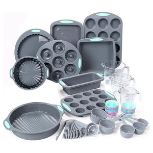Juego de 54 Piezas de Moldes de Silicona para Hornear Incluye Moldes para Pasteles, Bandeja para Hornear, Molde para Donas y Muffins, Tazas Aptas para Lavavajillas, Herramientas de Repostería - Product Image 1