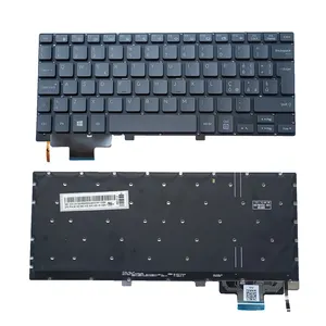 Итальянская клавиатура для Samsung Galaxy Book 2 W737 серая подсветка