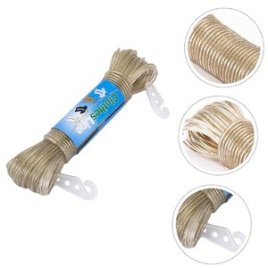 PVC Coated <b>Wire</b> Rope 5 Layer Detachable <b>Hanging</b> Clothes Organizer Portable Outdoor Farmhouse Storage Rack - Product Image 4