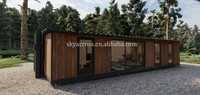 Maisons préfabriquées en conteneurs entièrement meublées, étanches, écologiques, construction rapide, 40 pieds, modulaires, portables, design moderne, maison miniature de luxe