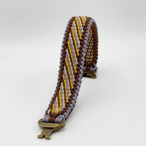 <span class=keywords><strong>Collar</strong></span> de Perro de Tela Bohemia Acolchado y Trenzado con Hebilla de Rana Tejida con Logotipo Personalizado 2025 2026 - Product Image 3