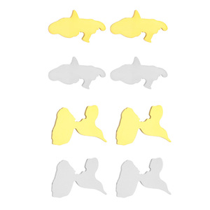 Fábrica de acero inoxidable Francia Martinica Guadalupe Stud Pendientes Plata 18K chapado en oro Mapa Charm Stud Pendientes - Product Image 4