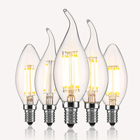Ampoule à filament LED, culot E27, ampoule vintage Edison, verre ambré transparent, lampe LED rétro pour la décoration de la maison, du café, du bar