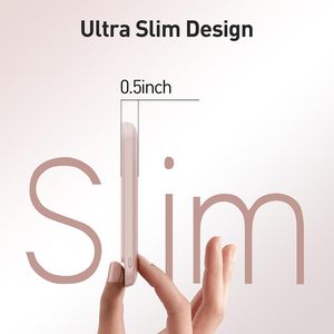 Cadeaux, articles promotionnels, batterie externe sans fil 18W, chargeur magnétique rapide et sûr, <span class=keywords><strong>mini</strong></span> batterie externe rose avec affichage numérique - Product Image 2