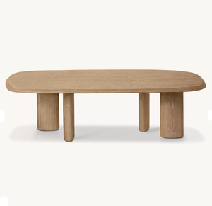 Mesa de Comedor Rectangular RH OEM LEON, <span class=keywords><strong>Madera</strong></span> Sólida de <span class=keywords><strong>Cedro</strong></span> Americano, 8 Plazas, Muebles de Cocina para Restaurante, Patas Asimétricas, Hecha a Mano - Product Image 3