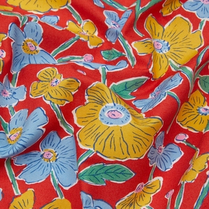 <span class=keywords><strong>Robe</strong></span> en tissu de coton bio à imprimé floral personnalisé, motif uni tissé, pour filles, impression numérique, accepte les commandes personnalisées - Product Image 6