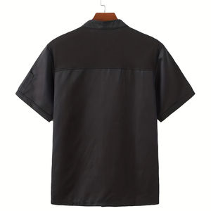 <span class=keywords><strong>Abiti</strong></span> <span class=keywords><strong>da</strong></span> <span class=keywords><strong>lavoro</strong></span> a maniche corte <span class=keywords><strong>da</strong></span> uomo di fascia alta per cuochi, tasca in tessuto a saia traspirante per cucina e panificazione alberghi ristoranti <span class=keywords><strong>bar</strong></span> - Product Image 3