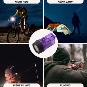 Mini lampe torche porte-clés, lampes de poche rechargeables par USB, petites lampes de poche pour situations d'urgence, mini lampe torche LED, cadeau coloré - Product Image 3