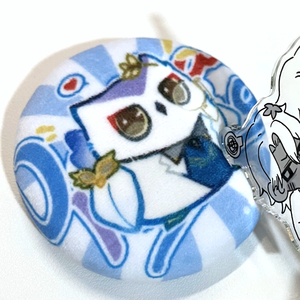 Schattige Kawaii kat Anime Kerst aangepaste schattige knuffel Kpop cartoon pluche badge OEM fabriek leverancier - Product Image 5