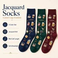 Chaussettes pour hommes de bonne qualité 2026, chaussettes en coton écologiques à motifs de dessins animés, chaussettes amusantes personnalisées, usage quotidien professionnel
