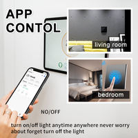 Vente chaude écran tactile en verre produits de vie intelligente interrupteur intelligent tuya zigbee cadre en aluminium interrupteurs muraux
