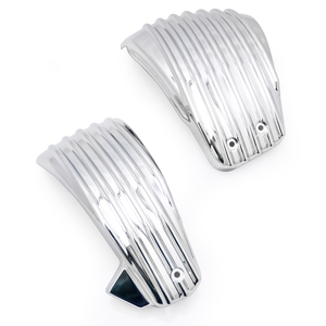 Couvercle latéral de batterie Faring Covers Chrome pour Harley Softail <span class=keywords><strong>M8</strong></span> Breakout Fat Boy FXDR <span class=keywords><strong>Street</strong></span> Fat <span class=keywords><strong>BOB</strong></span> Slim FLSL 18-21 - Product Image 1