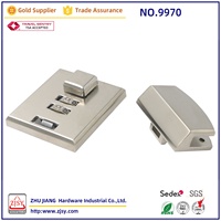 9970 Serrure à combinaison à 2 chiffres en alliage de zinc, mini-serrure pour porte-documents, avec couleur et logo personnalisables pour sacs à main et sacs pour hommes