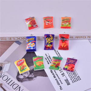 Bolsa de Aperitivos de Resina de Simulación, Resina 3D con Técnica de Goteo de Aceite, Dijes de Comida, Colgante DIY, Accesorios para Carcasas de Teléfono - Product Image 2