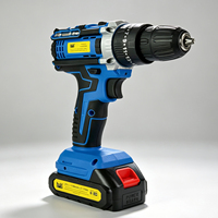 Perceuse à percussion sans fil KQ-81800 21V, machine à percer à batterie, batterie au lithium rechargeable, vitesses variables, projets de bricolage domestiques