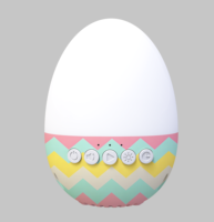 Haut-parleur portable 2026 Celebration Pod en forme d'œuf avec lumière colorée, rechargeable, sans fil, son festif, média sonore, bruit blanc