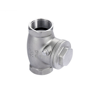 Vanne de retenue filetée en acier inoxydable H14W-16P, filetage interne 1/2 pouce, type oscillant horizontal pour l'eau - Product Image 2