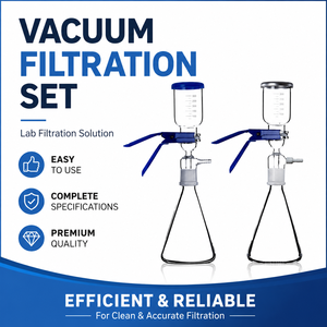 Appareil de filtration sous vide à noyau de verre borosilicaté 250/500 ml, dispositif de filtration par aspiration avec membrane filtrante pour solvants - Product Image 6