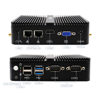 Mini PC Linux économique avec processeur Intel N100, 4 ports USB, 2 ports COM, 16 Go de mémoire DDR4, SSD SATA, VGA, double écran, sans ventilateur, ordinateur de bureau mini POS