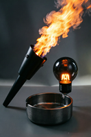 Lampe d'extérieur LED à effet de flamme artificielle pour scène, camping, éclairage de fêtes, décoration d'Halloween, événements et spectacles