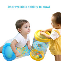 Nouveau jouet gonflable pour bébés, rouleau en PVC, jouets sensoriels pour bébés, rouleau d'apprentissage pour ramper avec des clochettes, jouet pour tout-petits debout, éducation précoce