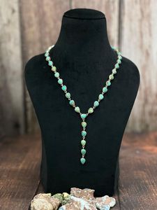 Collier artisanal en argent sterling avec pierres de dahlia miel, dahlia paon et turquoise Kingman, élégant bijou de mode pour femme - Product Image 3