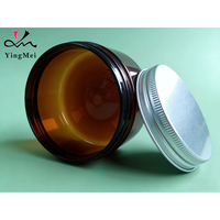 Bocaux en plastique PET personnalisés de 120 ml avec bouchons à vis en aluminium, bocaux pour cire capillaire pour emballage cosmétique
