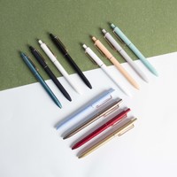 Stylo bille 0,5 mm, design en V, corps coloré, stylo de signature de haute qualité, logo personnalisé pour entreprise, promotion de marque