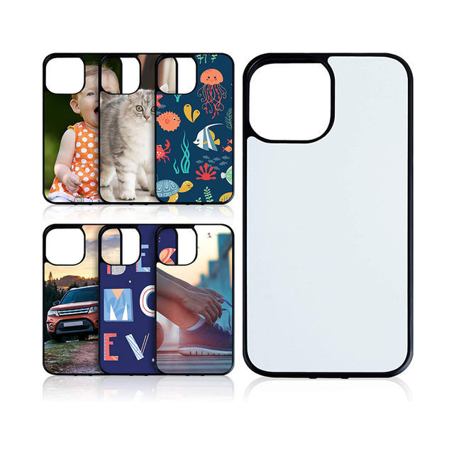 Tpu PC 2D Tough Blank Sublimation Cell Phone Case Cover for Iphone 13 14 15 16 Pro Max Funda