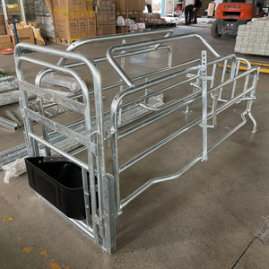 Domuzlar için galvanizli çelik hayvan ekmek kafesi - Product Image 1