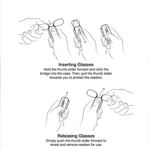 <strong>Small</strong> <strong>Reading</strong> <strong>Glasses</strong> Box Portable <strong>Reading</strong> <strong>Glasses</strong> Oval Face Anti-Blu-ray Frame - Product Image 5