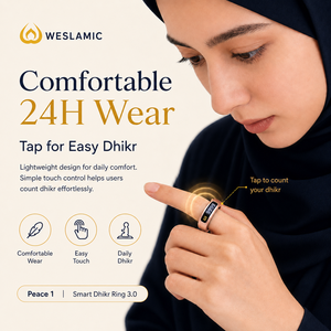 Bague connectée Bluetooth intelligente avec compteur, minuteur et rappels par vibration 22mm Noir 17mm Or 18mm Or 19mm Noir 16mm Or 20mm Noir - Product Image 4