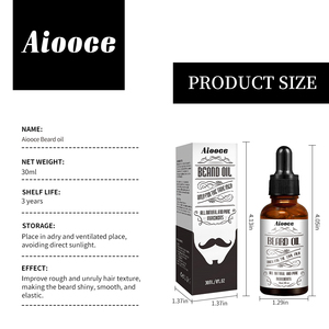 Aiooce Liquido Biologico per <span class=keywords><strong>Barba</strong></span> e Baffi da Uomo 100ml/50ml/30ml Formato da Viaggio Idratante Nutriente per la Crescita dei <span class=keywords><strong>Capelli</strong></span> e la Cura della <span class=keywords><strong>Barba</strong></span> - Product Image 1