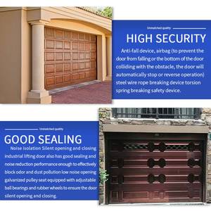 <span class=keywords><strong>Porte</strong></span> de <span class=keywords><strong>garage</strong></span> commerciale au design moderne pour villas de luxe privées, réduction du bruit, isolation thermique, <span class=keywords><strong>porte</strong></span> en polymère imperméable - Product Image 4