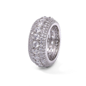 <span class=keywords><strong>Anello</strong></span> NUOYA Placcato <span class=keywords><strong>Oro</strong></span> con Zirconia Cubica per Donne, <span class=keywords><strong>Anello</strong></span> Tennis con Cristalli CZ, Stile Hip Hop, Gioiello Raffinato da Regalo - Product Image 6
