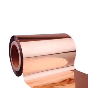 25u single side coating vacuum copper metallized PET film for lithium battery
