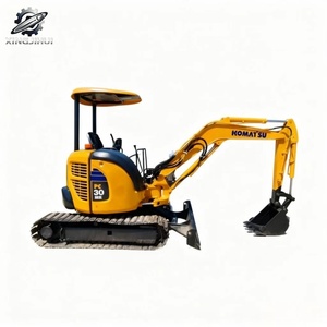 Used Komatsu30 MiniCrawler Excavator 3Ton 0.1m³<b>Bucket</b> Original Japan Brand <b>Small</b> Construction Excavator Low Hours Good Condition - Product Image 1