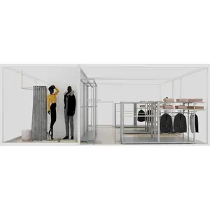 Store Design Clothing Display Rack Garment Shop Store Multi-purpose Display Fixtures Retail Stand For Hanging Clothes