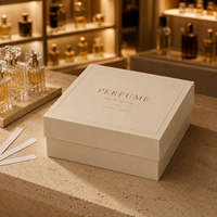 Boîtes rigides haut de gamme personnalisées en deux parties avec laminage mat et impression offset pour l'emballage de cadeaux de parfum
